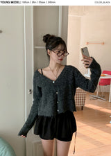 Slit Layered Knit Skirt Pants (2color)