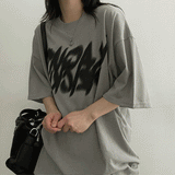 ブラーテクストショートスリーブドtシャツ