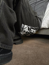 Warner Stone Print Denim Pants 2C