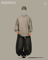 WNN Vintage Washing Balloon Denim Pants