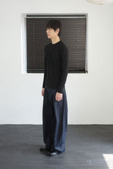 tailored wide slacks