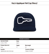 Key's Appliquer Felt Cap (Navy)