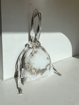 Strap string pouch-tie-dye
