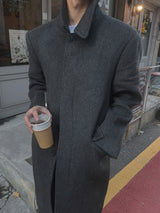 [Premium] ウールマキシサテンカラーコート (3color)