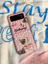 [Twisted knit Cat] Z-FLIP Hard case