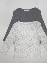 Flower Punching Three Quarter T-shirt