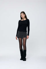  SILEN CORDUROY MICRO PANTS / CHARCOAL