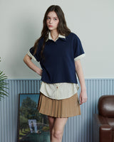 ロゴピケポロシャツ [NAVY]