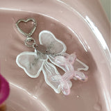 RIBBON BUBBLY KEYRING (PINK)