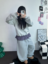 SNOW WING BALLOON GLEECE LONG PANTS 🤍🖤🧸3COLOR