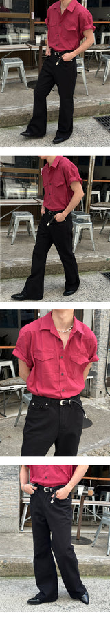 [Unisex] Wide flare cotton pants (2color)