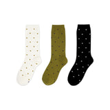 [3PACK] 1507 UNISEX  HEART DOT BASIC SOCKS - color pack