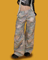 military string wide pants