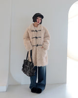 Half fur coat of soft tteokbokki
