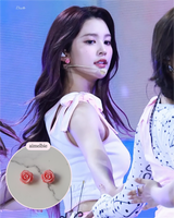 [Hearts2Hearts Ana Piercing] Petit Rose Cabochon Piercing - Pink