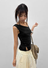 [MADE] Yeltz Lace Asymmetrical Sleeveless