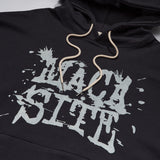 VINTAGE LOGO HOODED T-SHIRT CHARCOAL