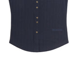 BUTTON DETAIL SHIRTS CARDIGAN(DEEP NAVY)