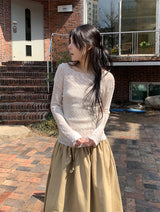 LACE KNIT LONG SLEEVE (2C)