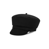 Metal Tip Wool Matroos Cap / Black