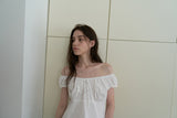 Harbor ribbon blouse_ivory
