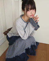 Mion Stripe Point Long Sleeve T-Shirt