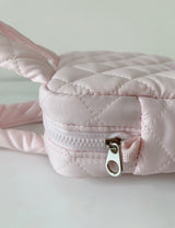 chain quilting pink bag