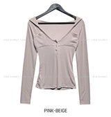 Melt button pocket U-neck hood
