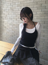 ユアンホルタースリーブレスレイヤードTシャツ セット