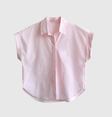 [1,000 Sold] ItU パステルロールアップキャップスリーブ半袖シャツ / 5 Colors