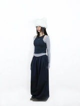 TWIN LAYERED LONG SLEEVE (NAVY)