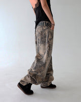 [UNISEX] Tree Camo Balloon Wide Pants