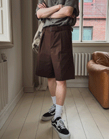 Tamis linen belted half pants
