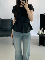 Amélie Shirred Wrap Blouse