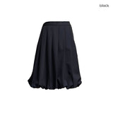 (3color) Rose Pleats Balloon Skirt