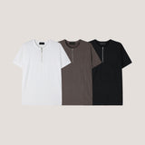 [S/S] ヘアラインハーフジップアップ(3color)