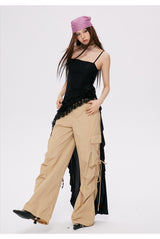 Eyelet Lace Frill Camisole Top