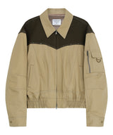 Western line jacket(beige/brown)