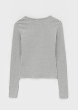 [B-BASIC] ソフトフリースラウンドネック長袖Tシャツ (2SIZE)