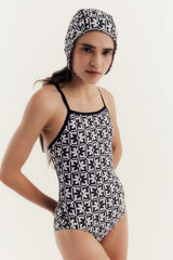 [Flower Pop] One Piece Swimsuit