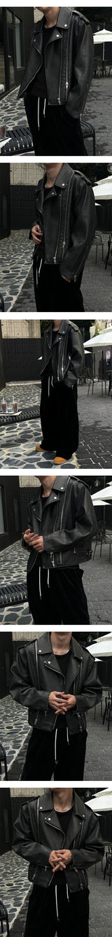 [F/W] ウォッシュドクロップライダージャケット