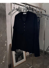 [S/S] Deep muscle henry neck knit sleeves(3color)