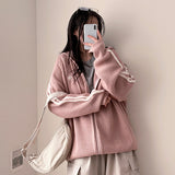 Neuja Two-Line Knitwear Hooded Zip-Up