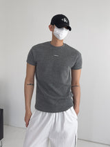 PD Ribbed Muscle Fit Short Sleeve T-Shirt (3C)
