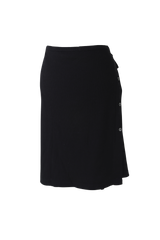 [Sepia] Wrap skirt pants set - only skirt (Gray/Black)