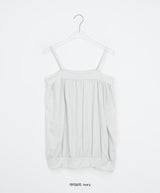 Micelle button balloon layered strap sleeveless