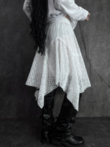 uncut lace skirt (2color)