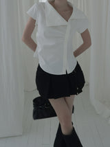 Asel Unbalance Sailor Blouse