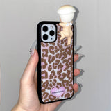 [MADE] Leopard caramel Glass Bumper iPhone Case