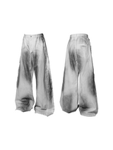 RELABEL 24AW バタフライフェザー ブロークンシーム ウォッシュド ダーティダイ エイジド コットン リネン カジュアル パンツ